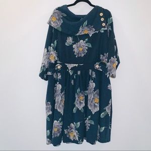 ModCloth Plus Size Floral Sweater Dress